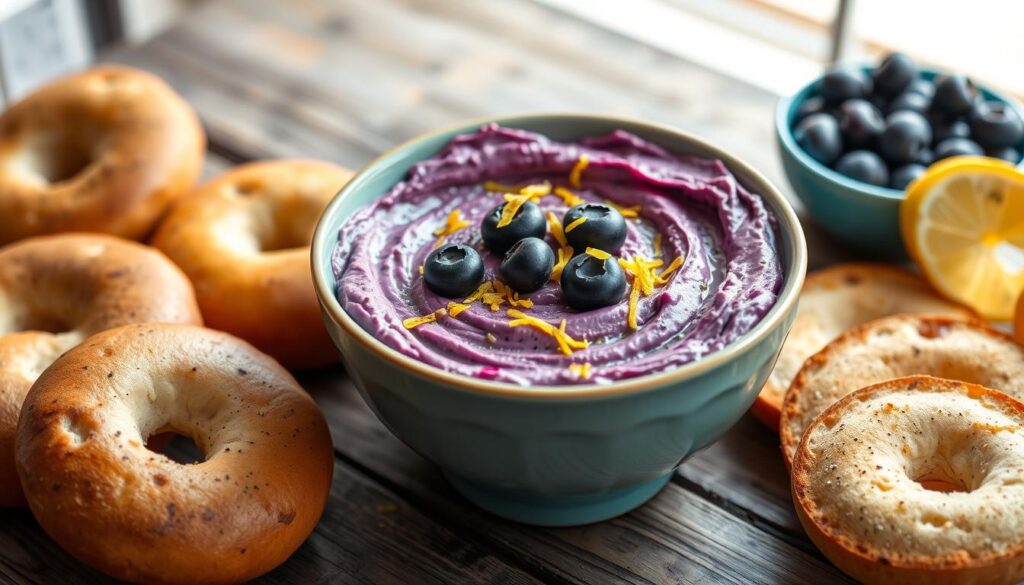 Blueberry Lemon Zest Cream Cheese Spread