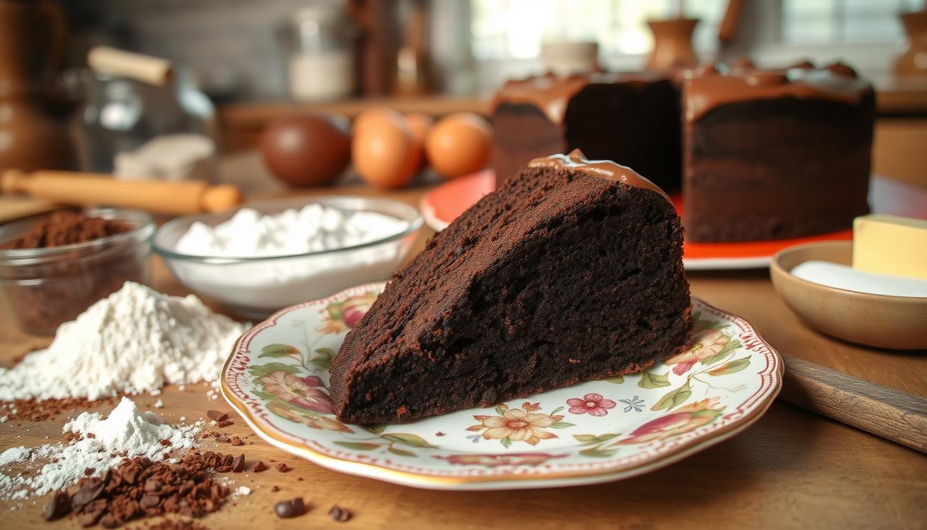 Delicious Devil's Food Cake with rich chocolate frosting, a moist and tender texture, perfect for any special occasion