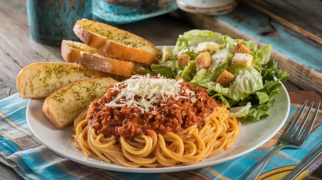 Crock Pot Spaghetti with Side Dishes