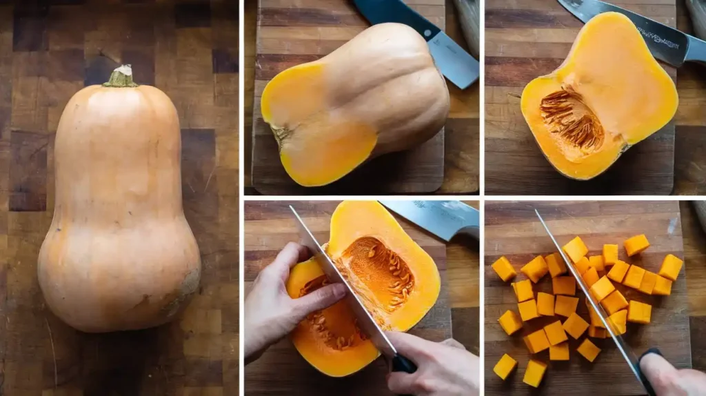 How to cut butternut squash for cooking