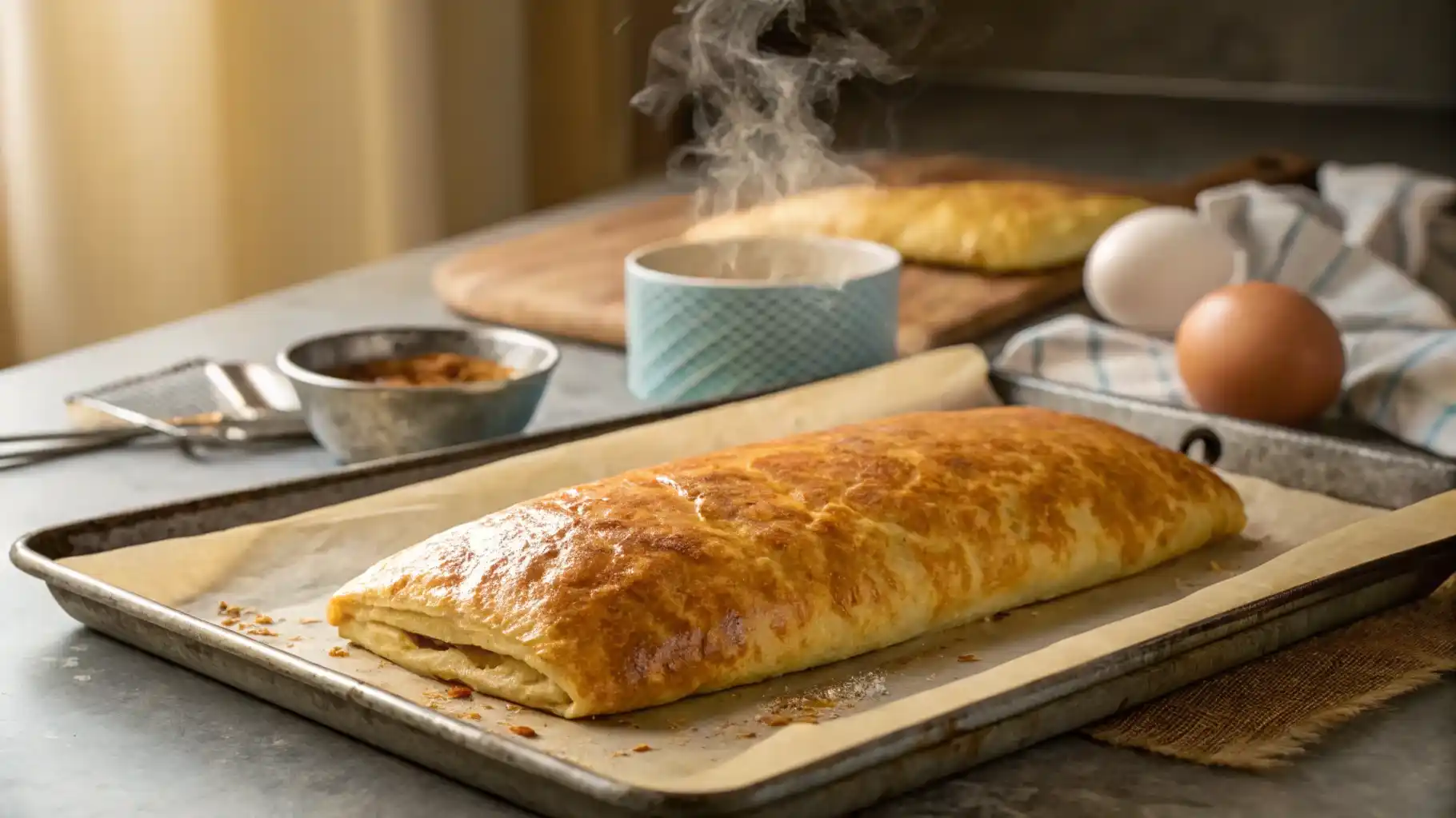 Beef Wellington Crepe Recipe with tender beef and mushrooms