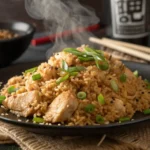 Benihana chicken fried rice recipe – hibachi-style with garlic butter.