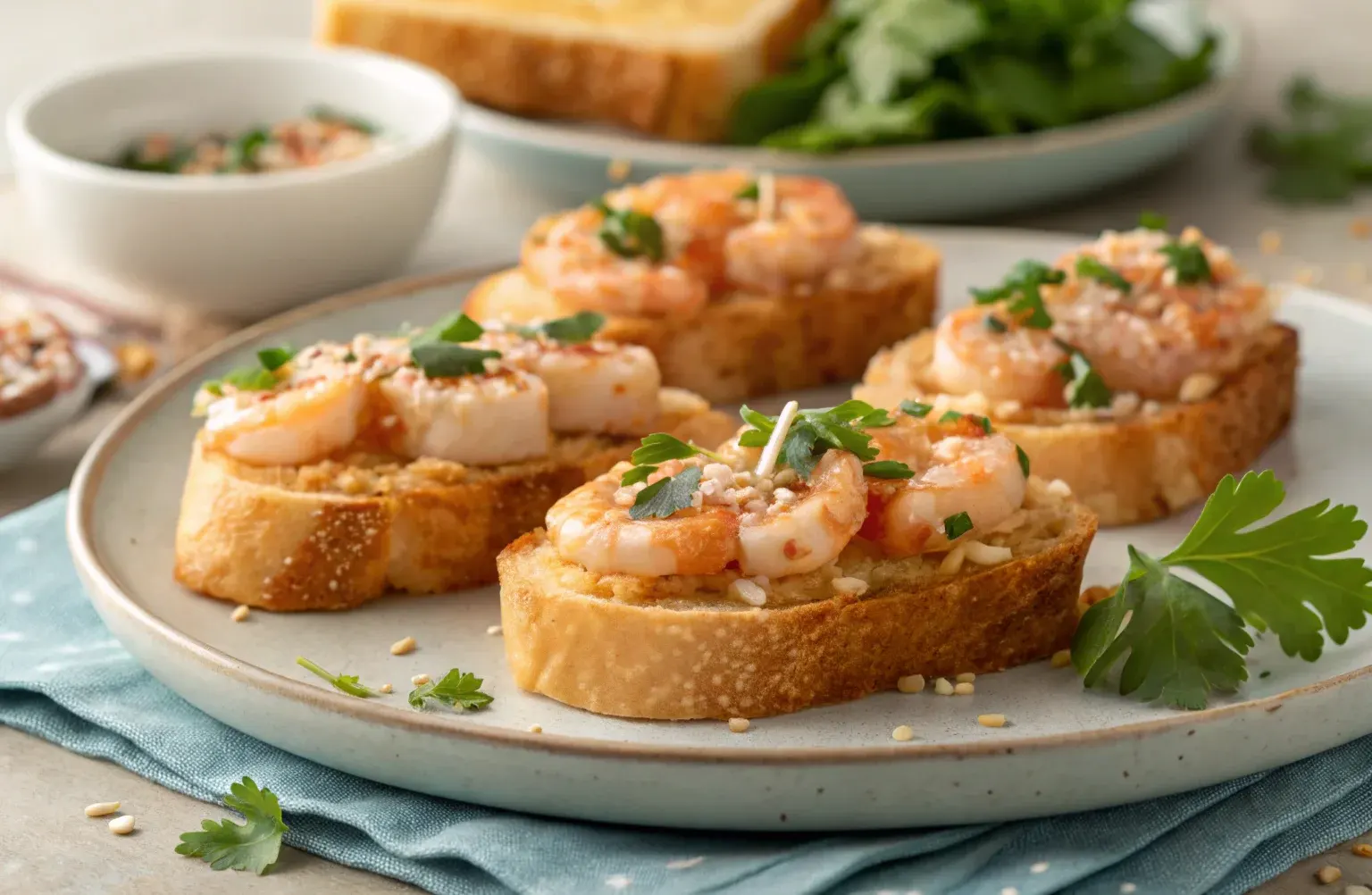 Chinese shrimp toast recipe – crispy and golden brown.