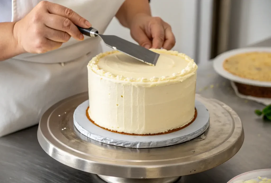 Decorating a Ball Cake with Buttercream