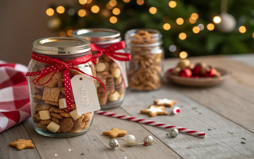 Gift-Wrapped Sweet Chex Mix for Holidays