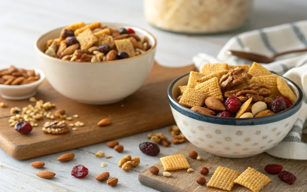 Healthy vs. Classic Sweet Chex Mix